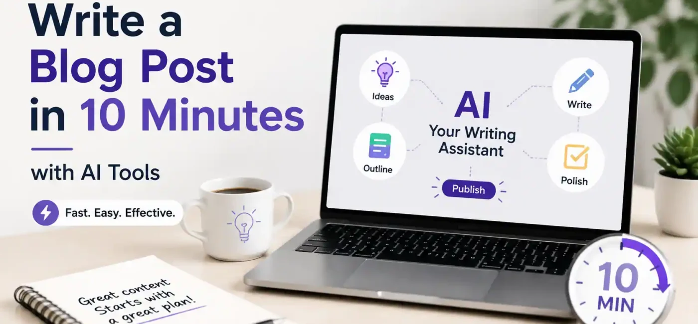 How to Use AI Tools to Write a Blog Post in 10 Minutes?