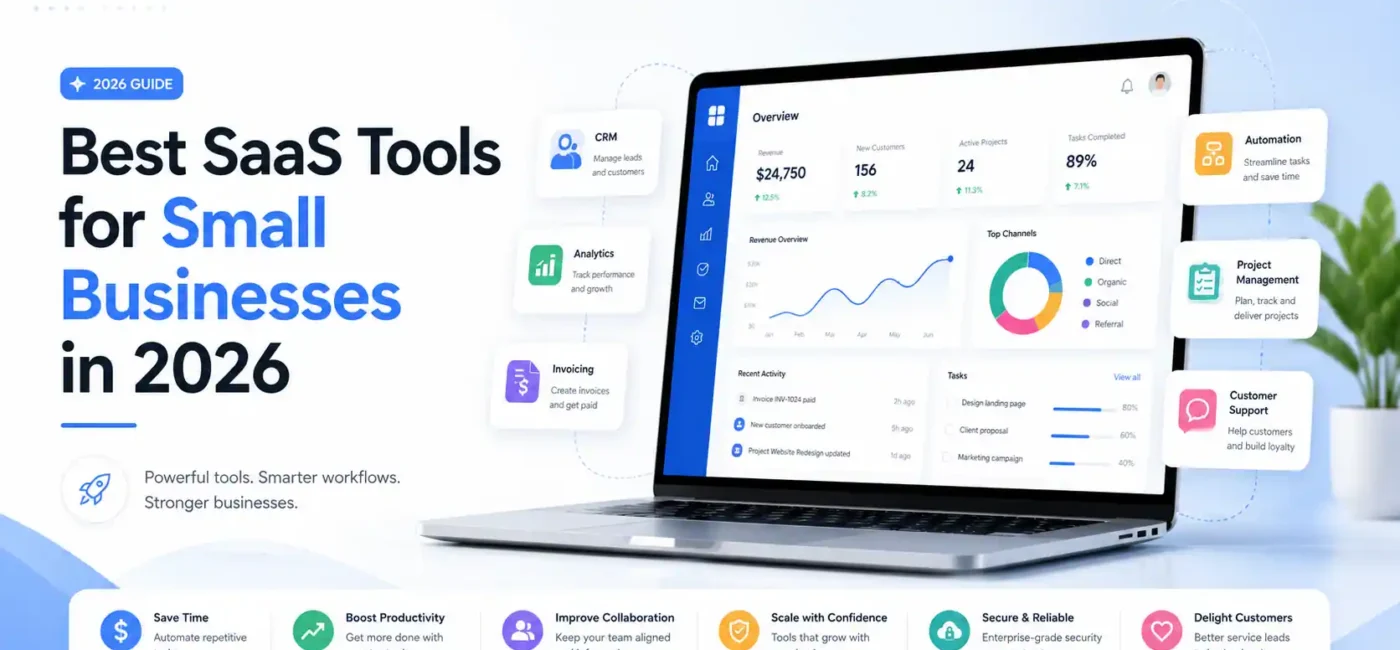 15 Best SaaS Tools for Small Businesses in 2026: Free & Paid