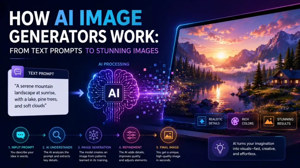 How AI Image Generators Work: From Text Prompts to Stunning Images
