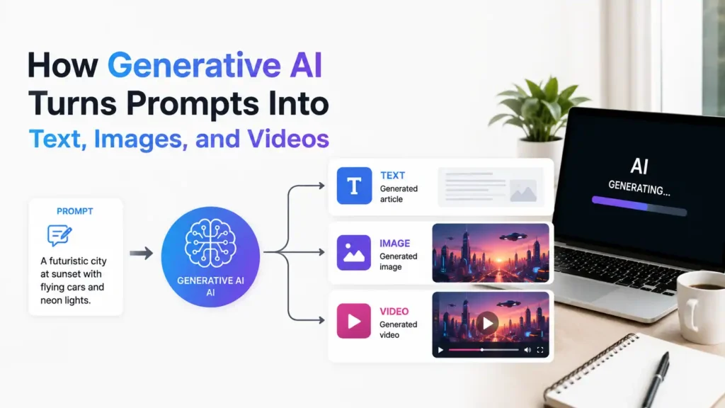 How Generative AI Turns Prompts Into Text, Images, and Videos