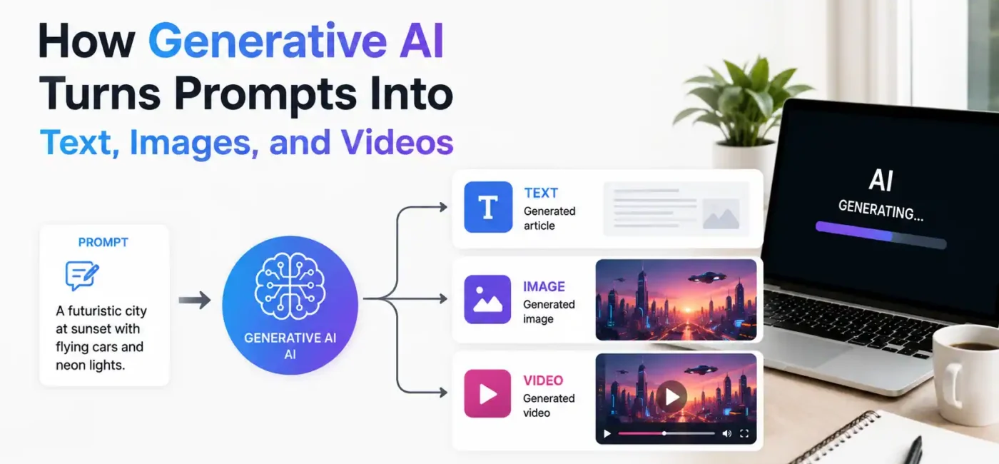 How Generative AI Turns Prompts Into Text, Images, and Videos